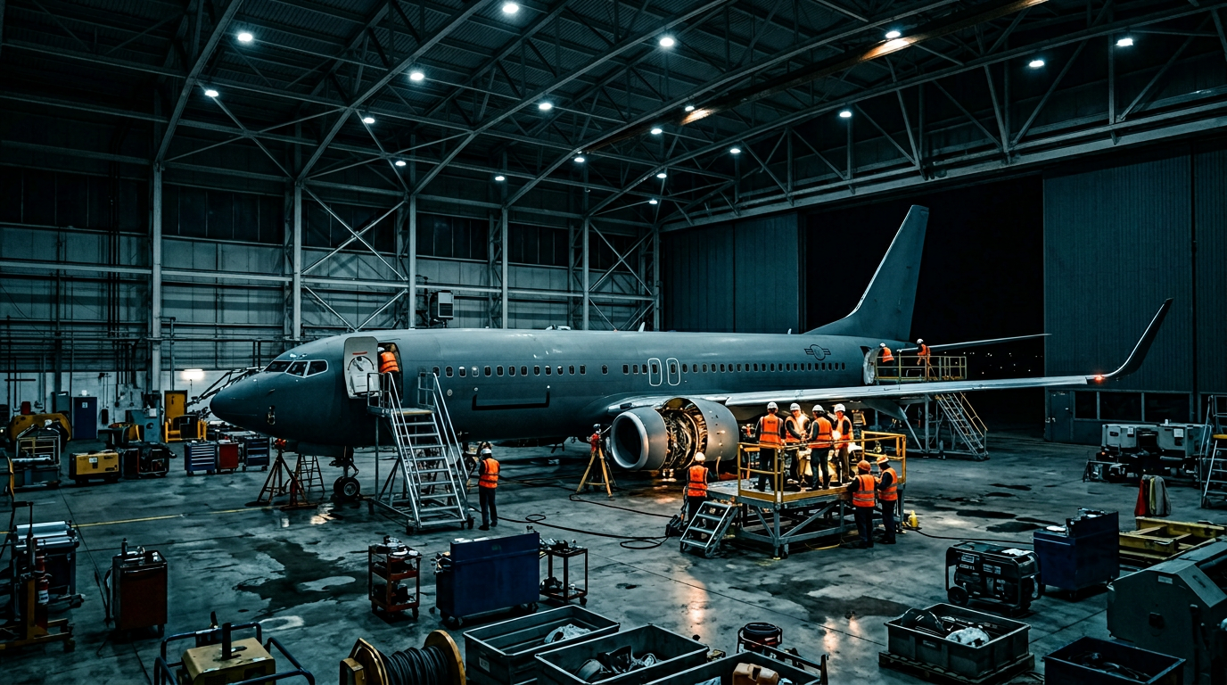 Hangar de mantenimiento aeronáutico Equinoccio